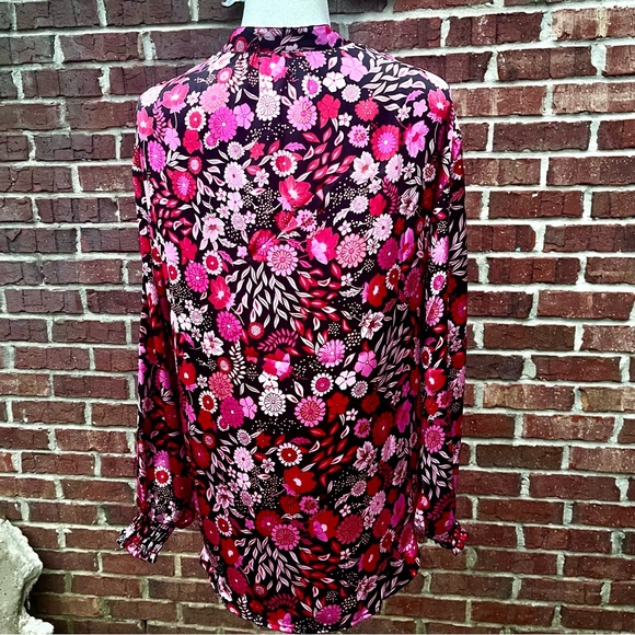 Chenault Brand Floral Print Blouse with Puff Sleeves; Size Small NWT! - Picture 5 of 8